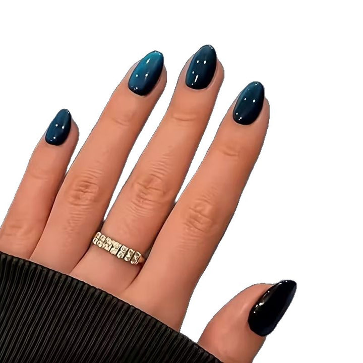 Chic Glossy Almond-Shaped Nail Extensions Bowlift