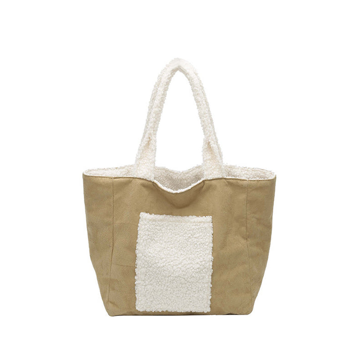 Cozy Sherpa Lined Tote Bag Bowlift