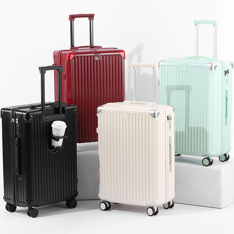 High-Durability Textured Hard-Shell Suitcase Bowlift