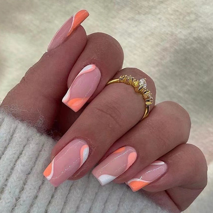 Elegant artificial nail extensions with modern gradient Bowlift