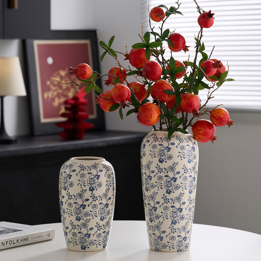 Decorative ceramic vase with floral pattern Bowlift