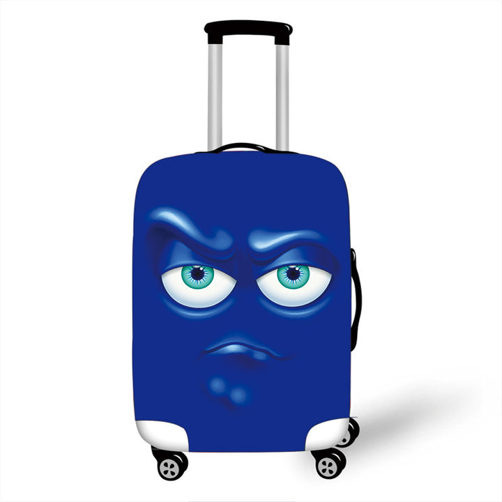 Unisex Hard-shell suitcase with funny cartoon face Bowlift