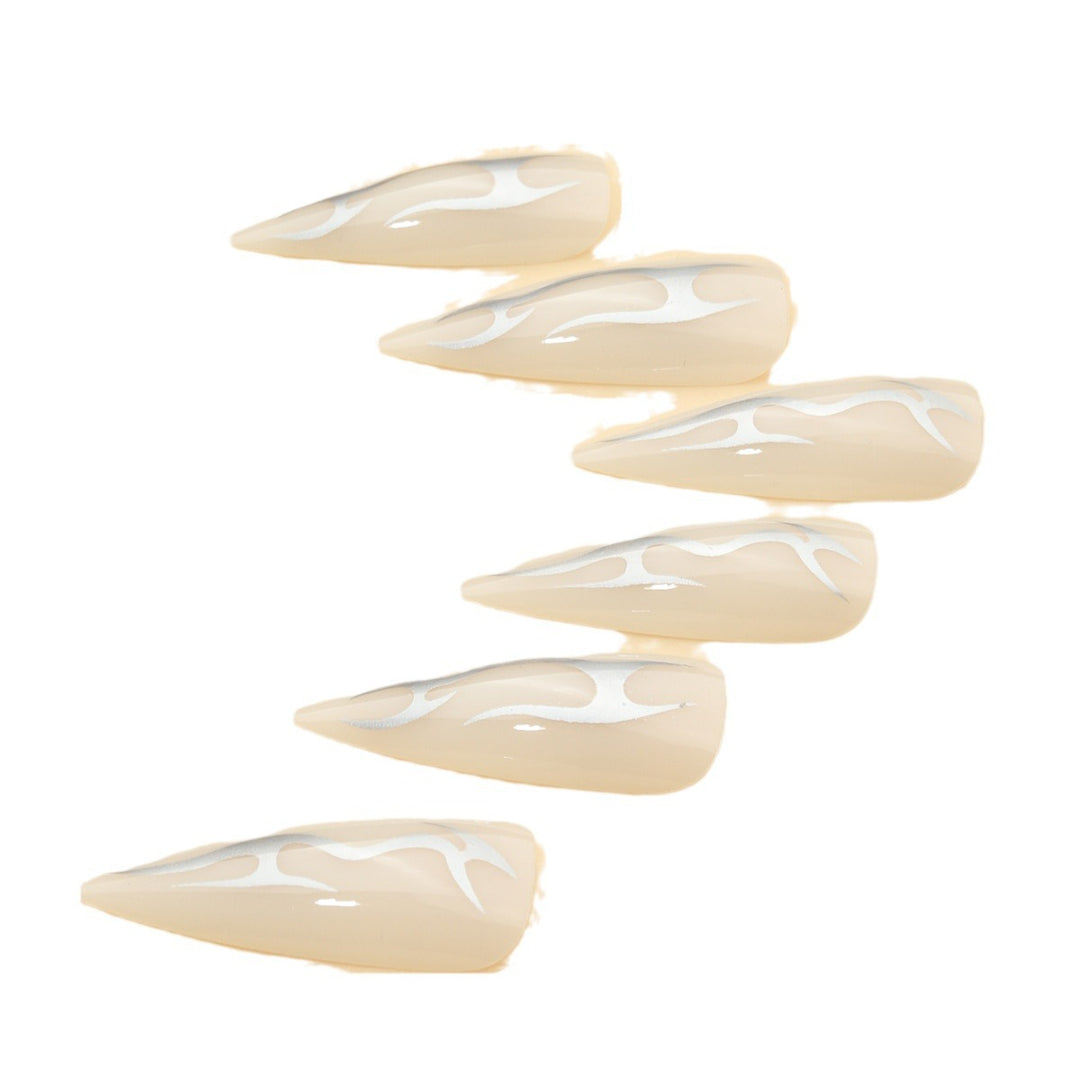 Artistic Stiletto Nail Design Bowlift
