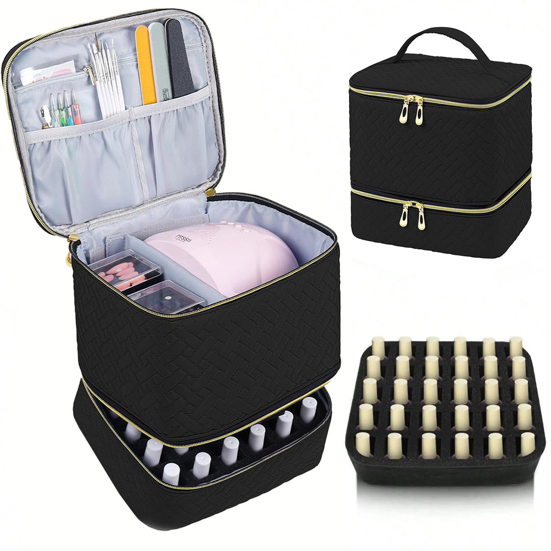Cosmetic storage bag with multiple compartments Bowlift