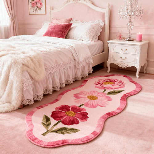 Floral Design Runner Rug