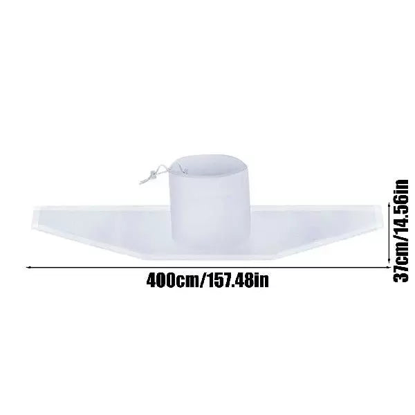 Unisex One Size Downspout Rain Deflector Splash Guard with Adjustable Central Sleeve and Flexible PVC Drainage Path Bowlift