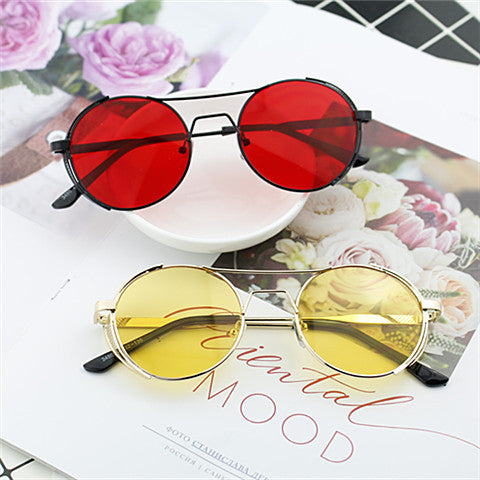 Ladies Fashion Metal Frame Glasses Bowlift