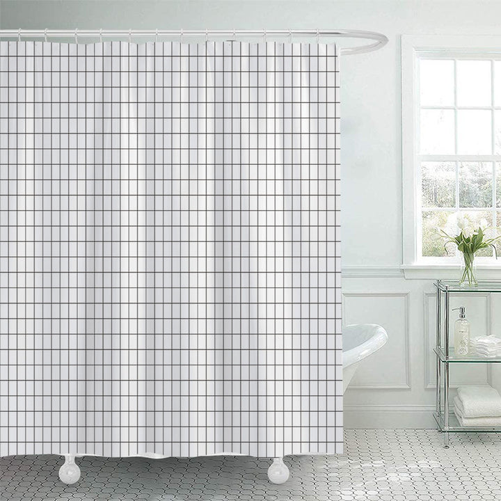 Modern Geometric Shower Curtain Bowlift