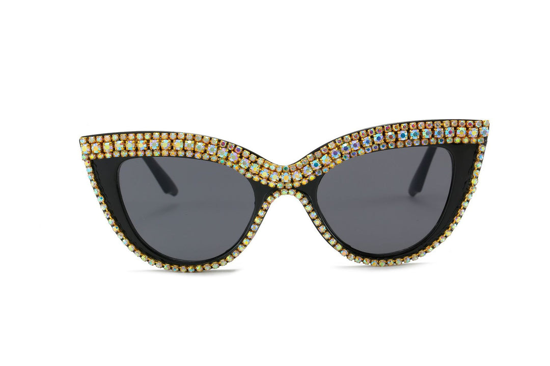 Statement Cat-Eye Sunglasses with Crystal Detailing Bowlift
