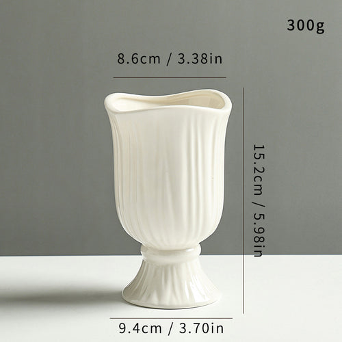 Elegant Woven Ceramic Flower Vase