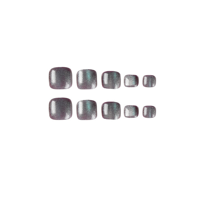 Shiny toenail art Bowlift