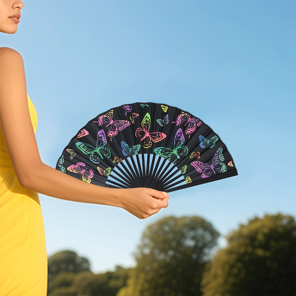 Women's Folding Hand Fan Bowlift