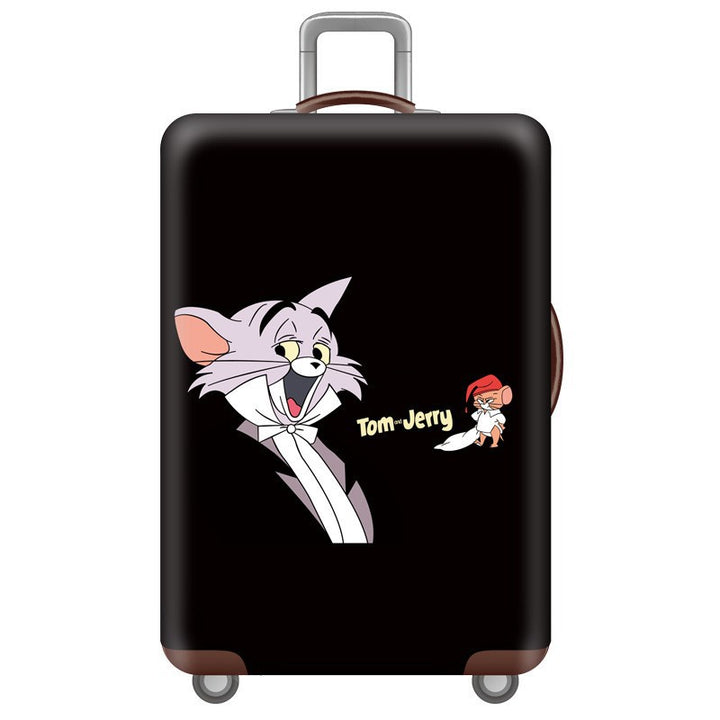 Unisex nan hard shell suitcase with Tom and Jerry design, telescopic handle and smooth-running swivel wheels Bowlift