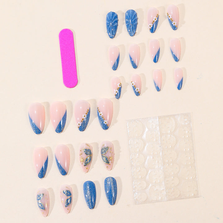 Elegant 3D Floral Nail Art Extensions Bowlift