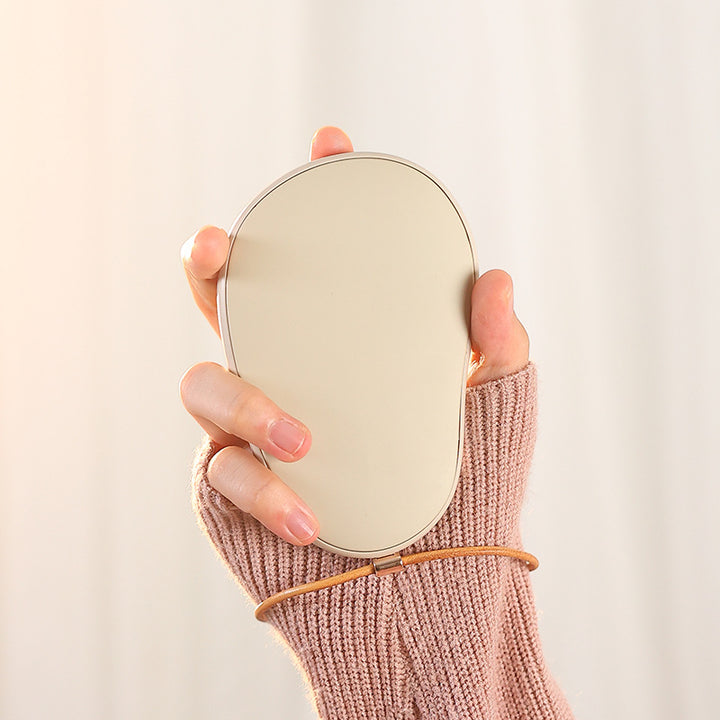 Portable cosmetic mirror with integrated LED light Bowlift