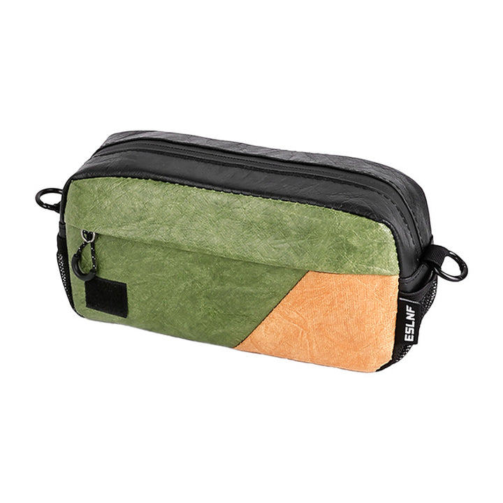 compact waterproof bicycle handlebar organizer pouch with multi-compartment storage and detachable strap Bowlift
