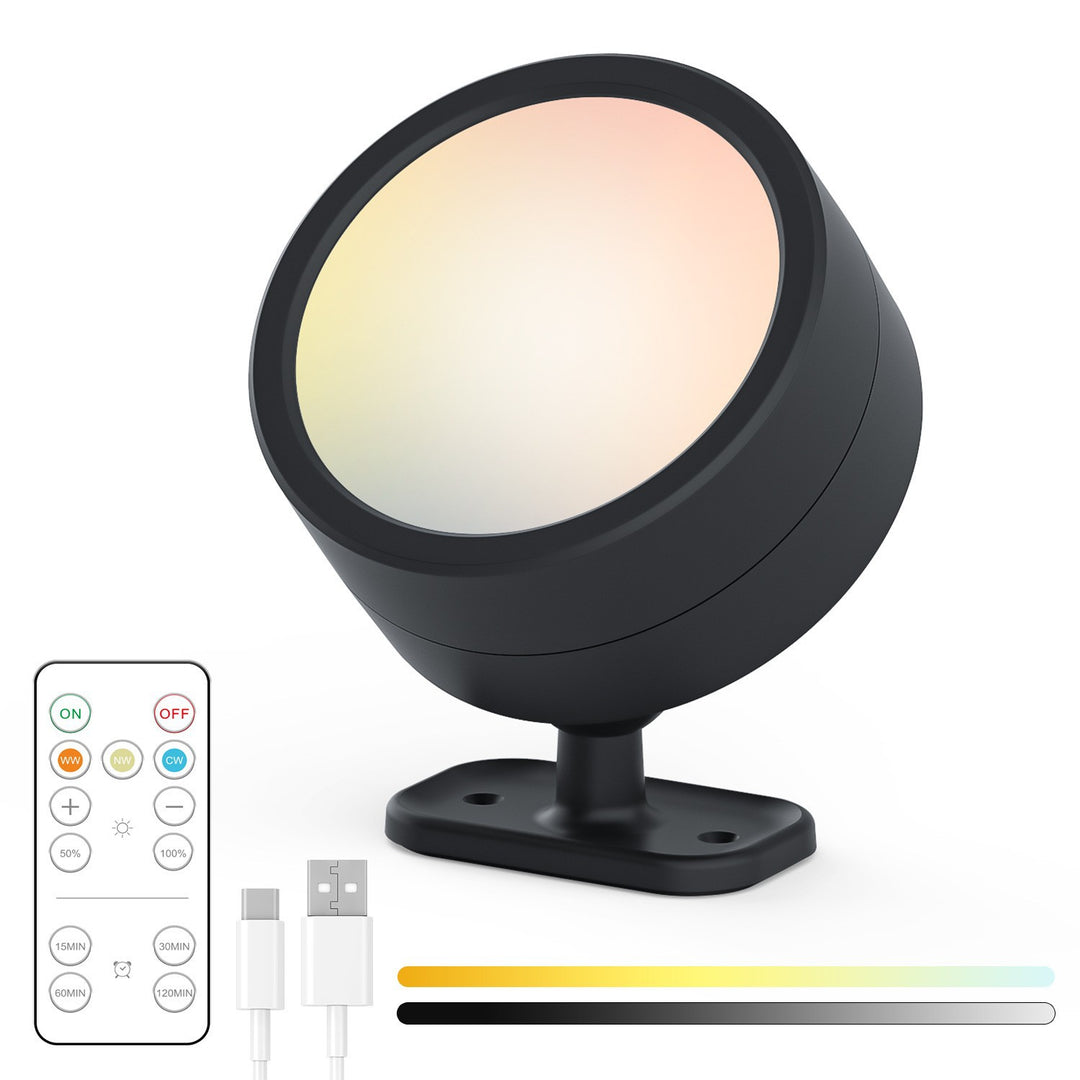 RGB LED Adjustable Accent Spotlight with Remote USB-C Mount Bowlift