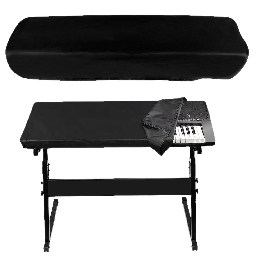 Keyboard stand with infinitely adjustable legs and padded seat Bowlift