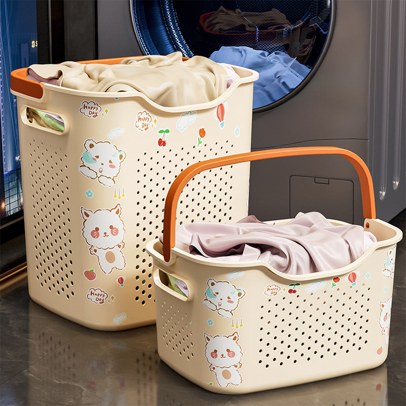 Cute Animal-Themed Laundry Basket Bowlift