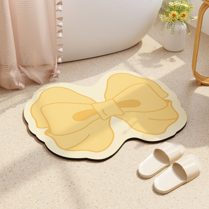 Decorative Bow-Shaped Bathroom Mat Bowlift