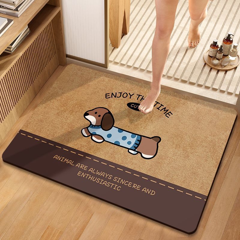 Playful Cat-Themed Bath Mat Bowlift
