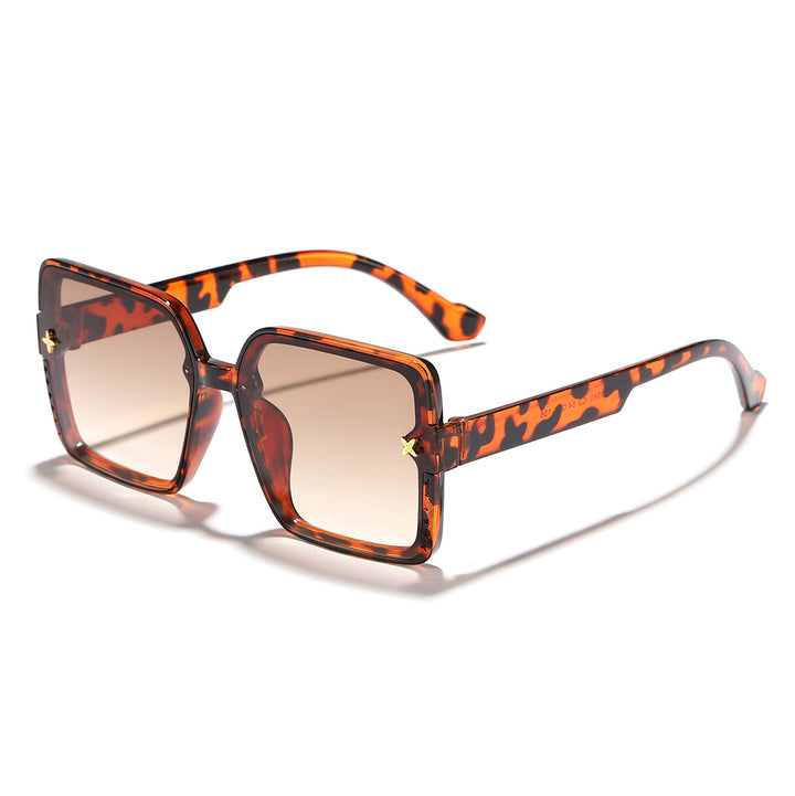 Women's square sunglasses with high-quality frame design and UV protection Bowlift