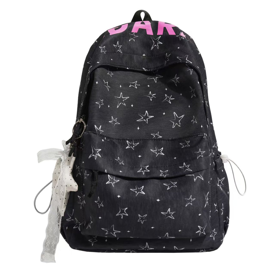 Star-Patterned Adventure Backpack Bowlift