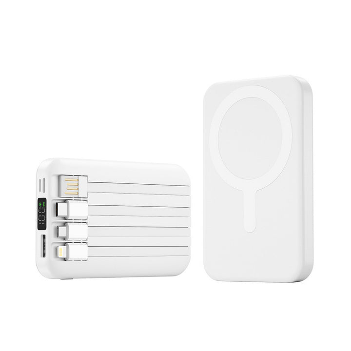 Portable power bank with integrated cable speaker and fast charging function Bowlift