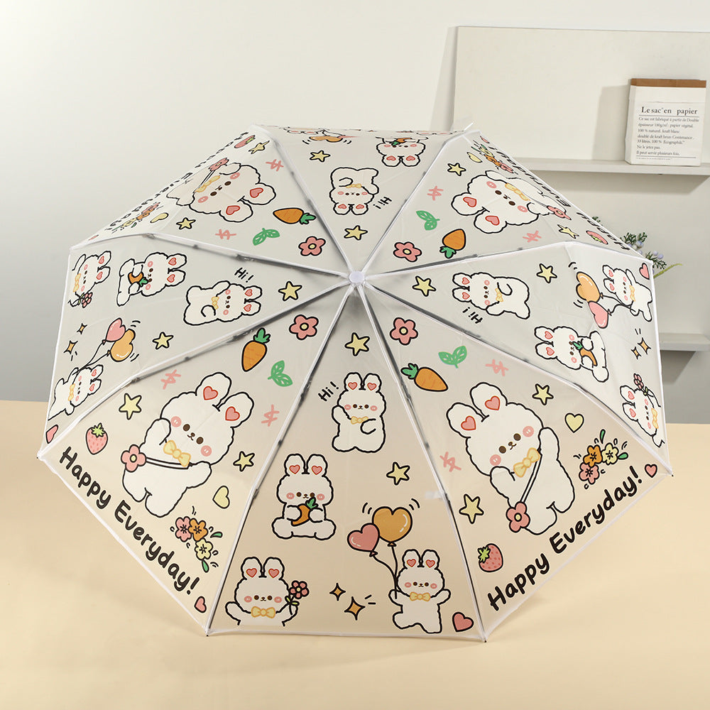 Women folding umbrella with cute animal design Bowlift