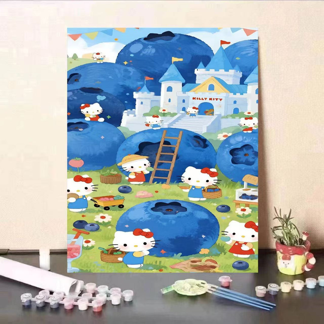 Cute Cartoon Character Paint by Numbers Kit Bowlift
