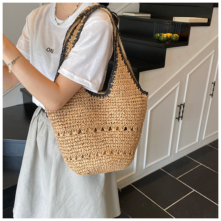 Braided tote bag with unique structure Bowlift