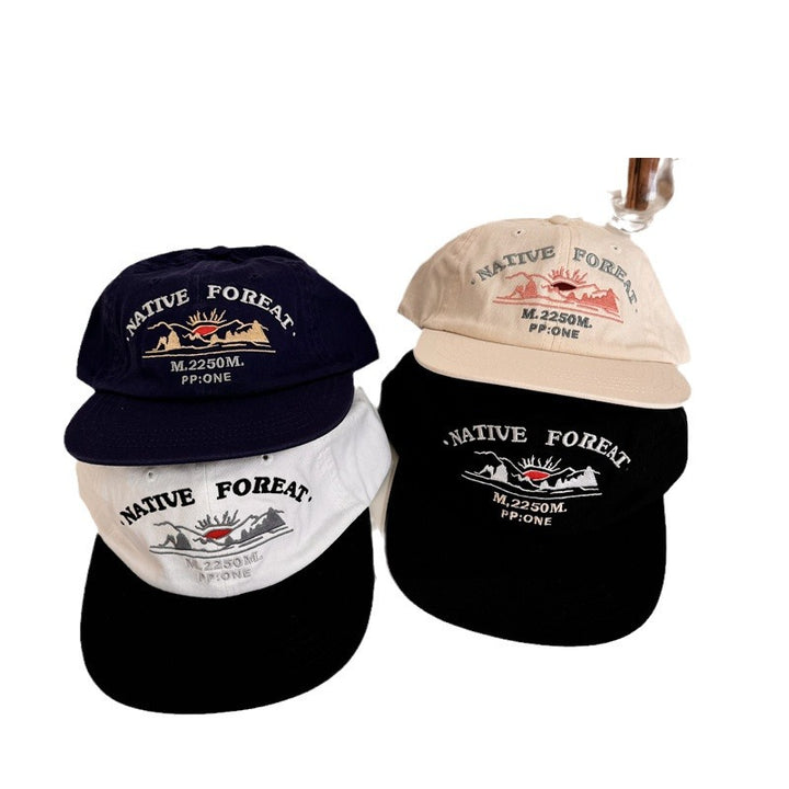 Men's Embroidered Outdoor Adventure Baseball Cap Bowlift