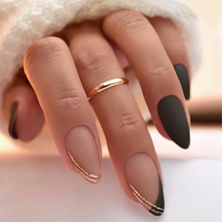 Acrylic nail set with elegant shapes and surfaces Bowlift