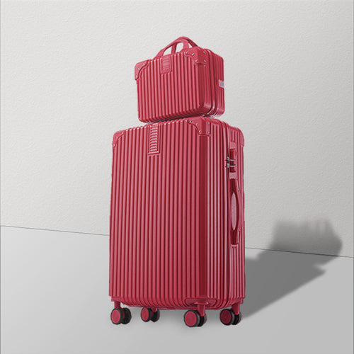 Women's Stylish Multi-Layer Rolling Luggage Set Bowlift
