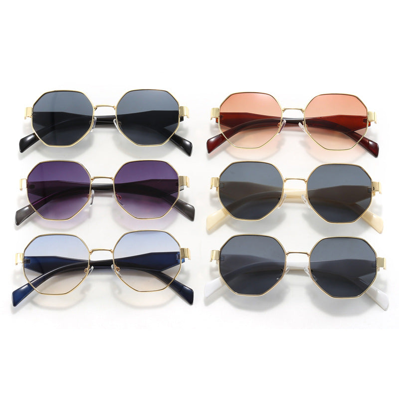 Women's fashionable sunglasses with high-quality rectangular frame and UV protection Bowlift