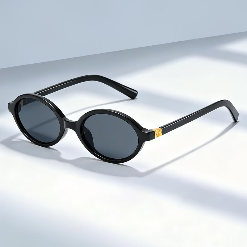 Vintage-Inspired Oval Frame Eyeglasses Bowlift