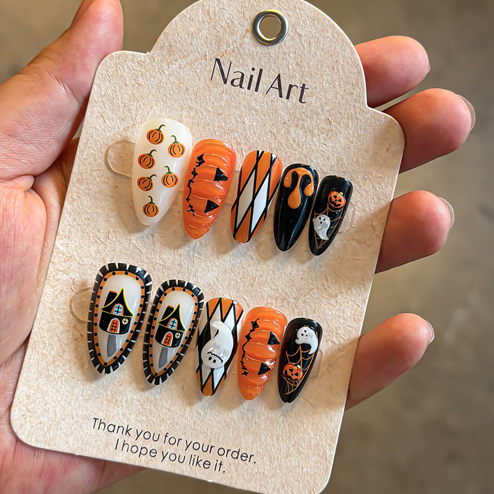 Themed Holiday Press-On Nail Art Set Bowlift