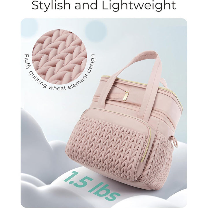Insulated picnic bag with multi-layered interior compartment and practical carrying system Bowlift