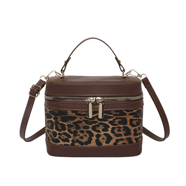 WoChic Leather and Fabric Crossbody Bag Bowlift