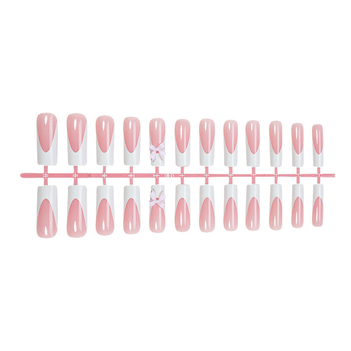 Charming Decorative Press-On Nail Set Bowlift