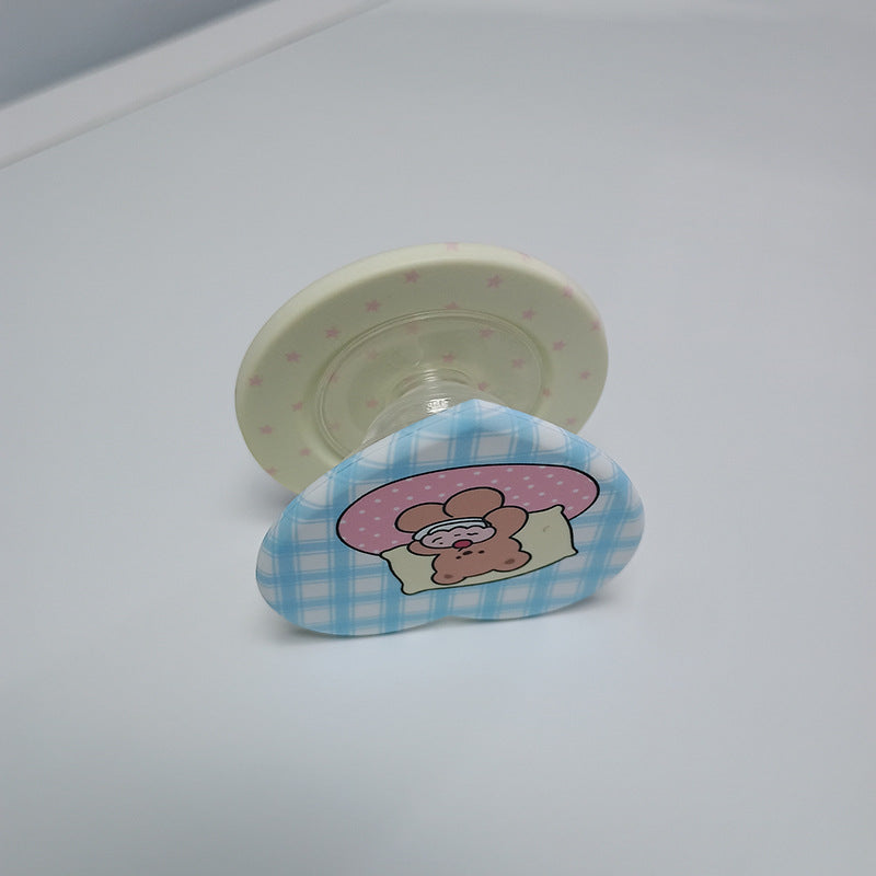 Heart-Shaped Character Phone Grip Bowlift