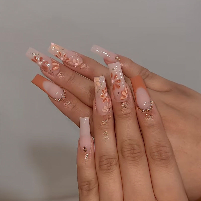 Glamorous Glittery Stiletto Press-On Nails Bowlift