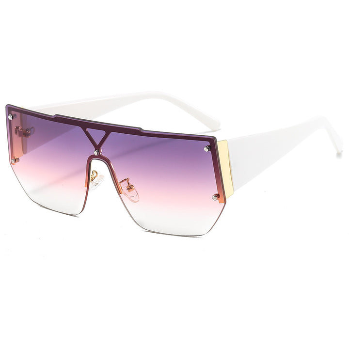 Women's fashionable oversized sunglasses with a unique geometric frame Bowlift
