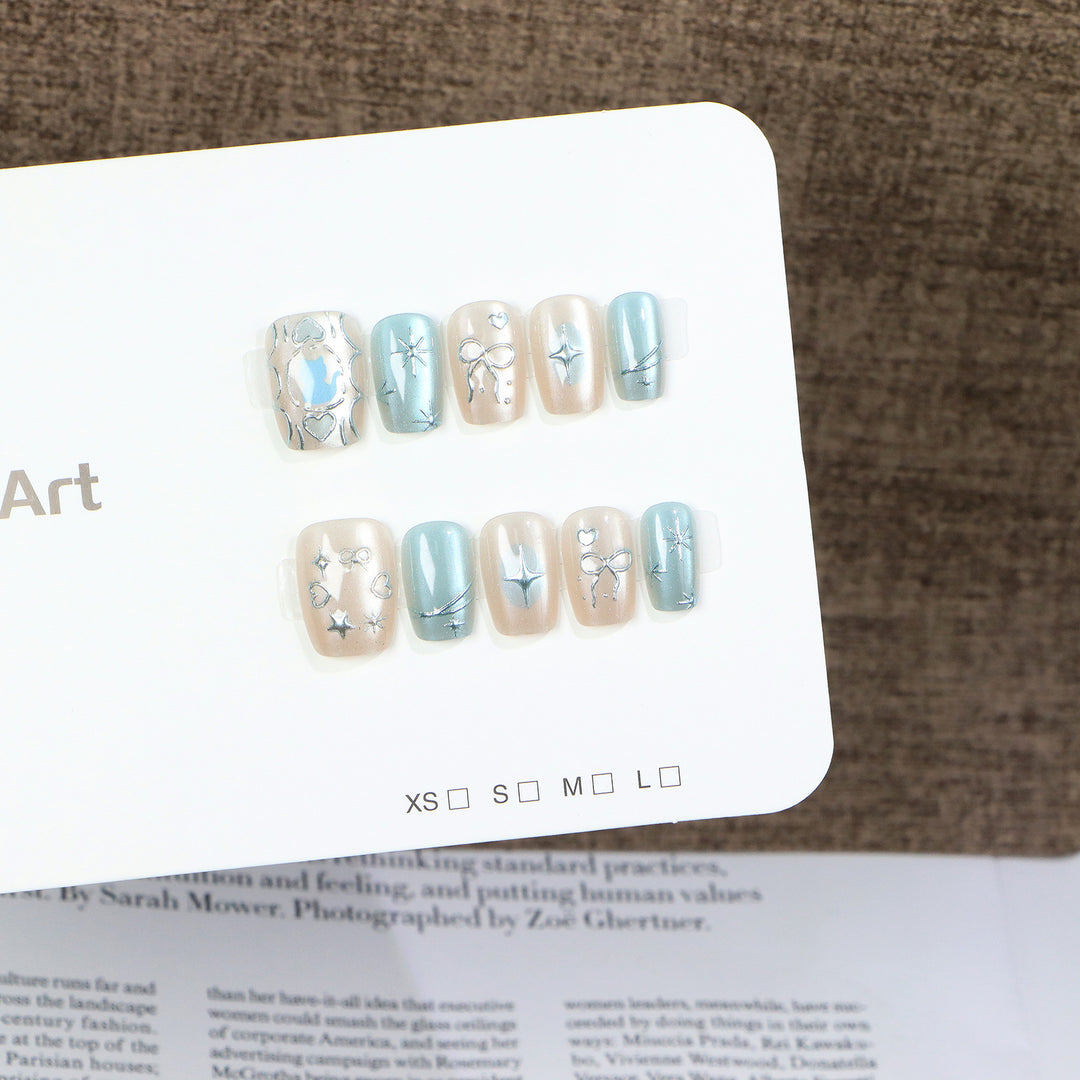 Artistic Themed Press-On Nail Art Set Bowlift