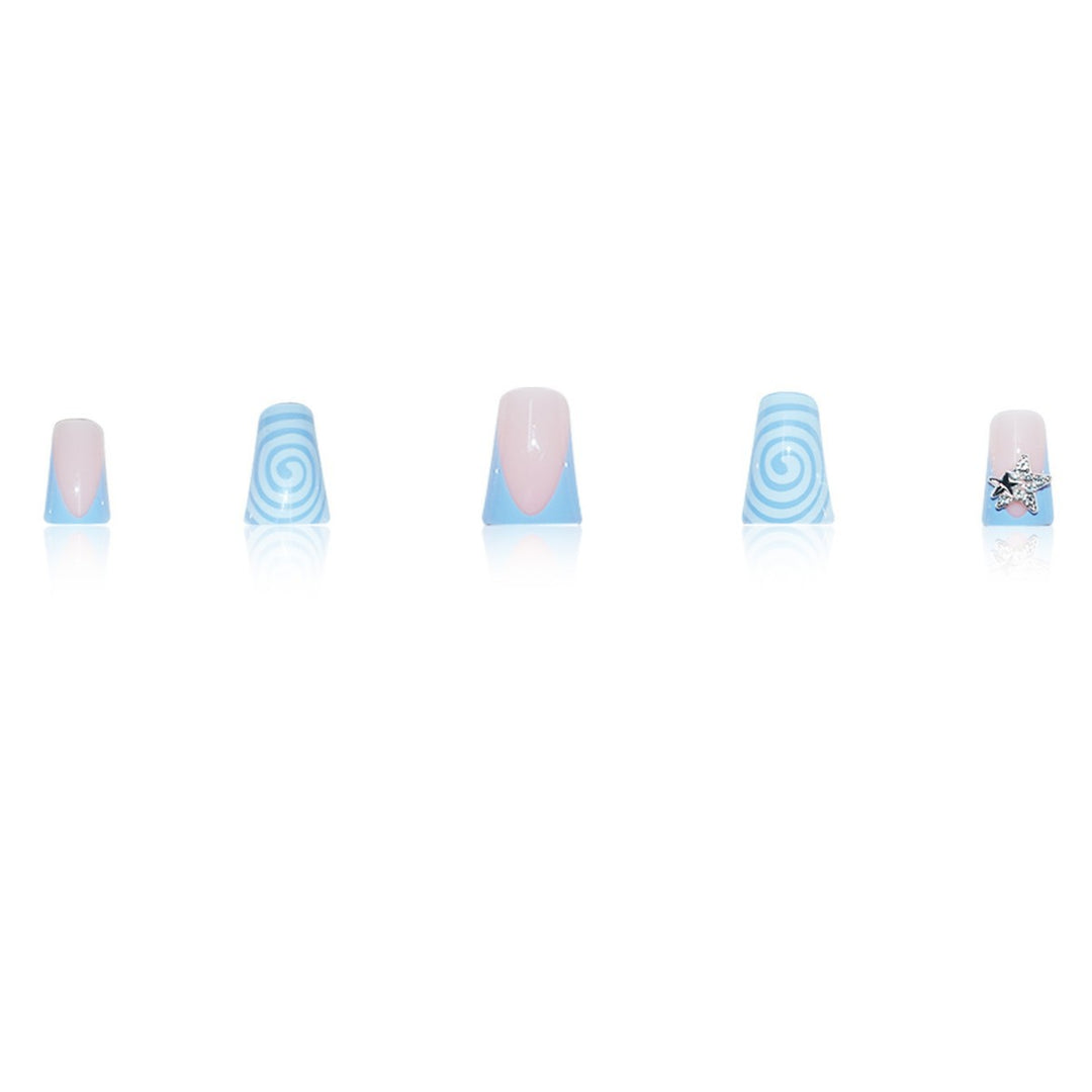 Decorative Star and Swirl Nail Art Extensions Bowlift