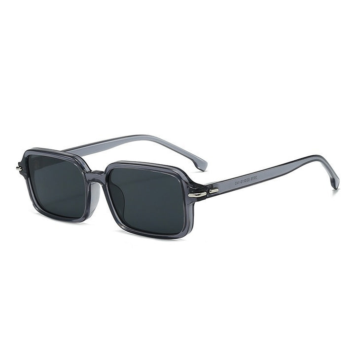 Women's fashionable square sunglasses with stylish plastic frame and blue lenses Bowlift