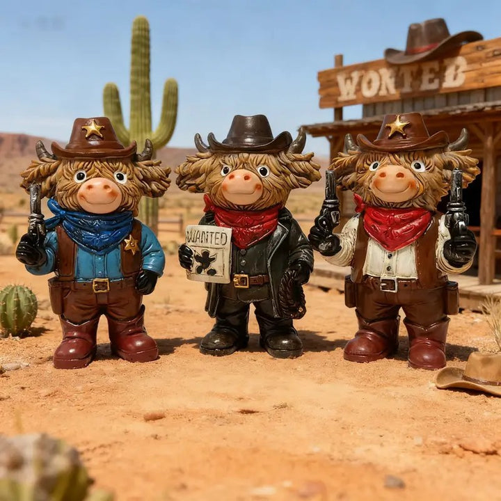 Funny Cowboy Figurine Bowlift