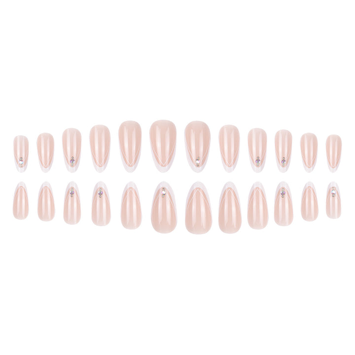 Elegant Stiletto Press-On Nail Art Bowlift