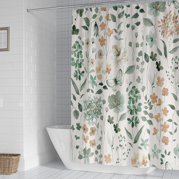Floral Artistry Shower Curtain Bowlift