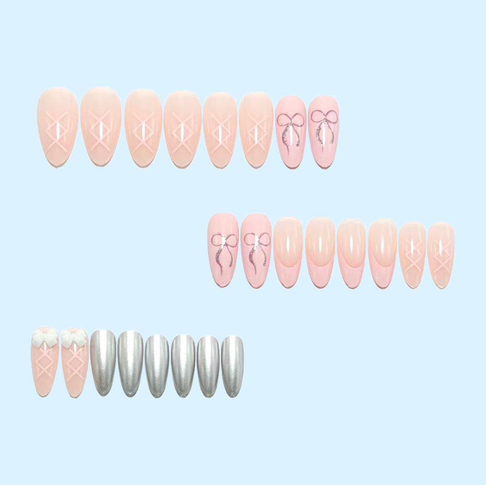 Nail art with refined bow designs Bowlift